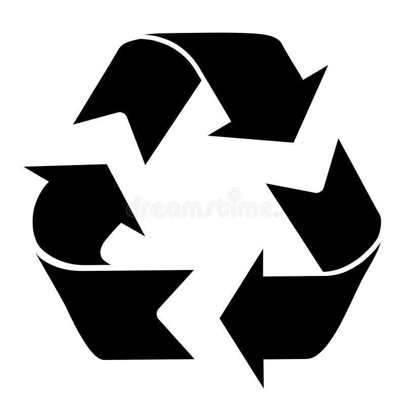 Recycle symbol royalty free illustration