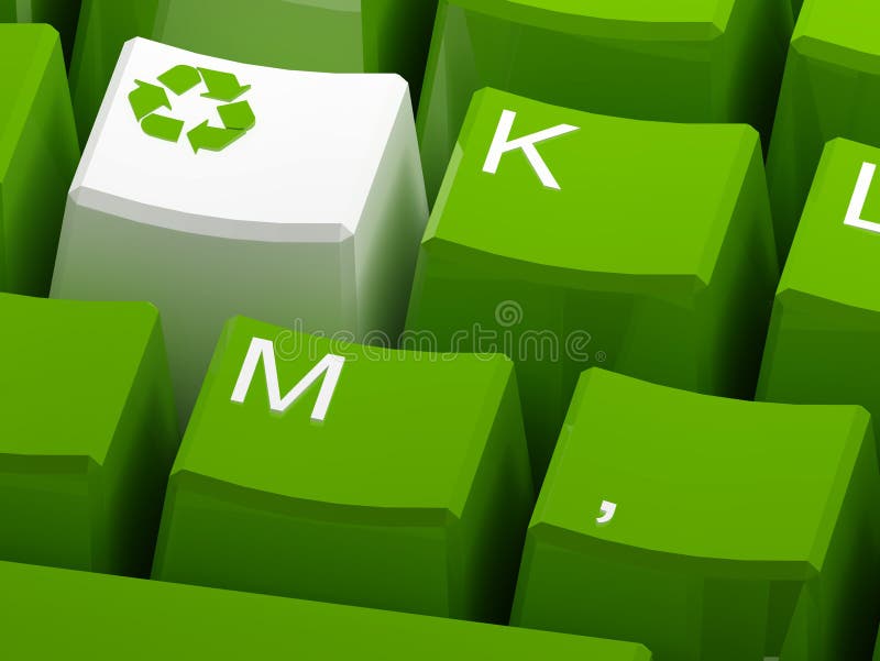 Recycle symbol stock illustration