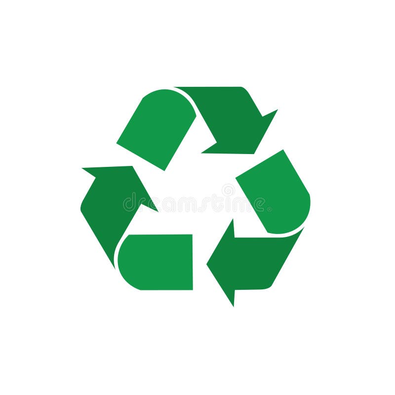 Recycle Symbol Green Arrows Logo Web Icon