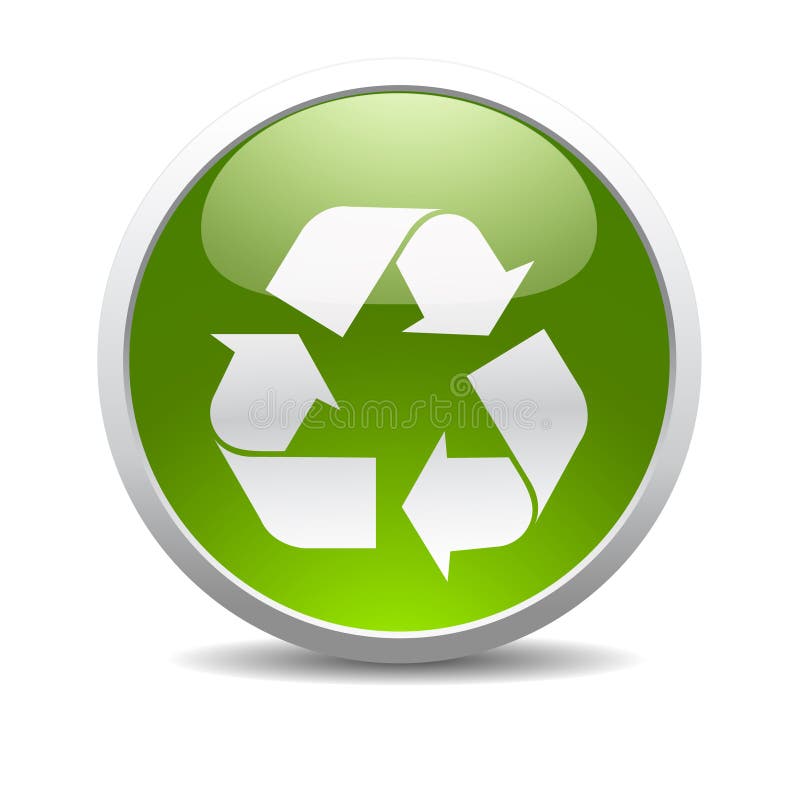 Recycle symbol icon royalty free illustration