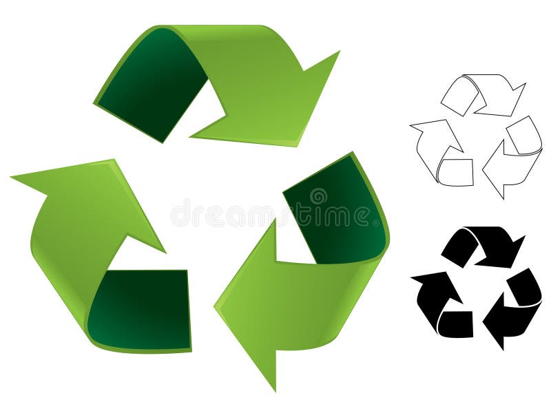 Recycle symbol illustration vector illustration