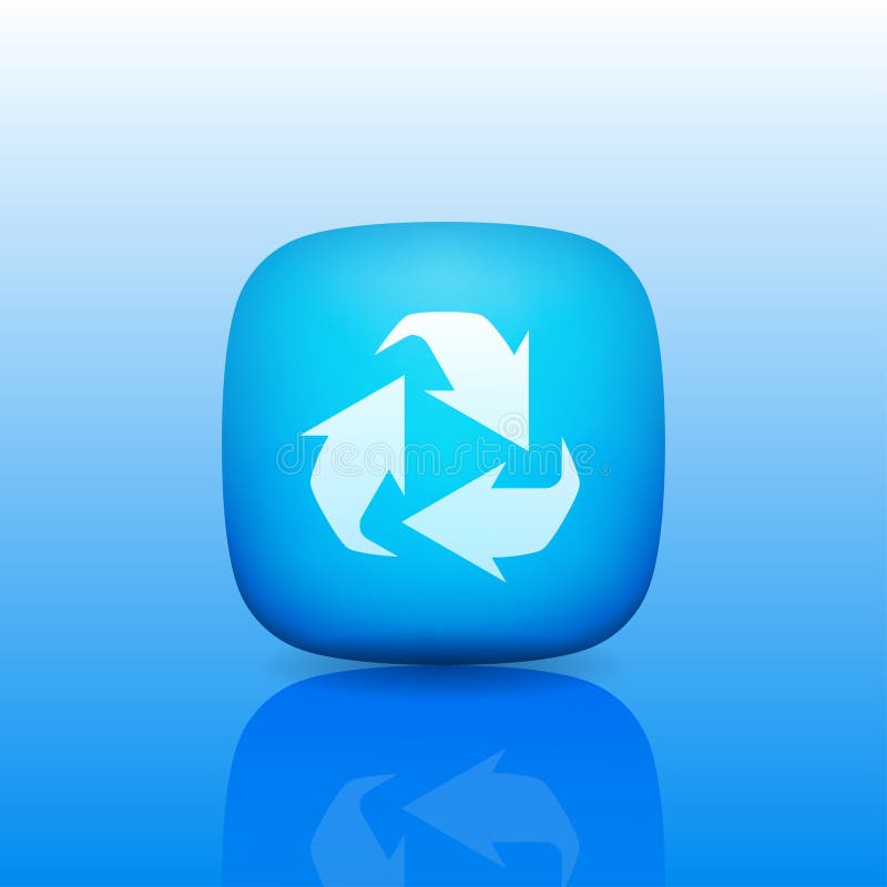 Recycle symbol or sign of conservation icon stock illustration Recycle symbol or sign of conservation icon stock illustration