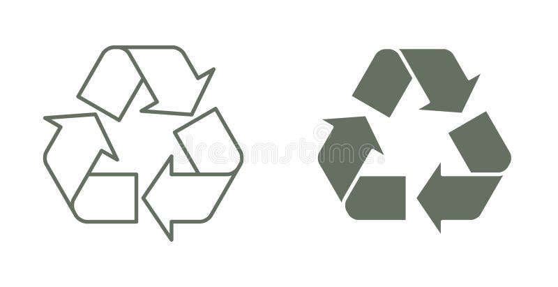 Recycle symbol stock illustration