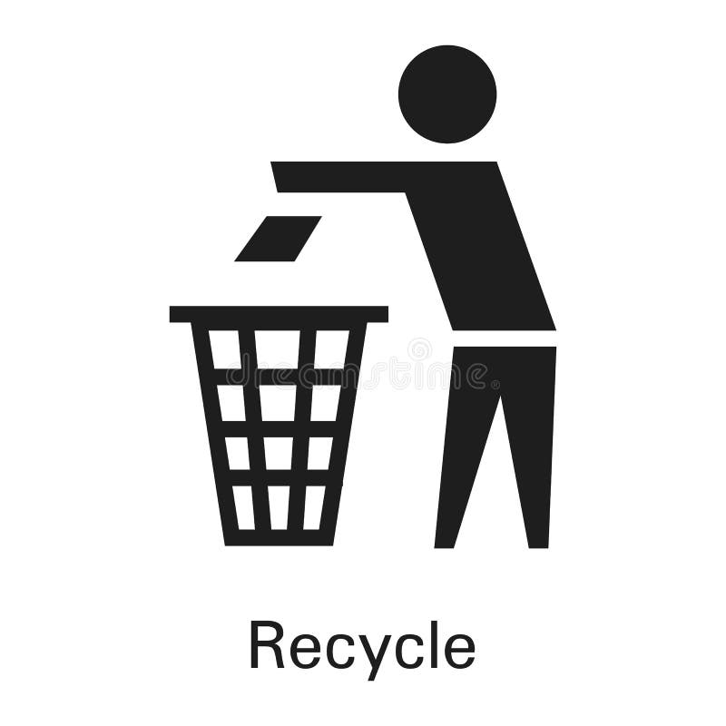 simple trash bin icon set 8247587 Vector Art at Vecteezy