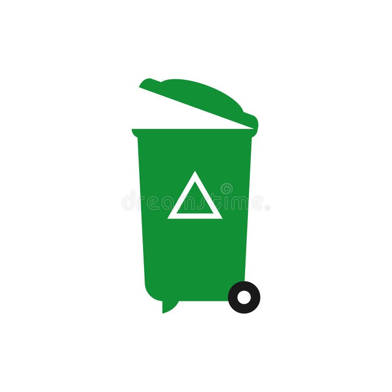 Trash Bin Logo Design Template Stock Vector Illustration of waste