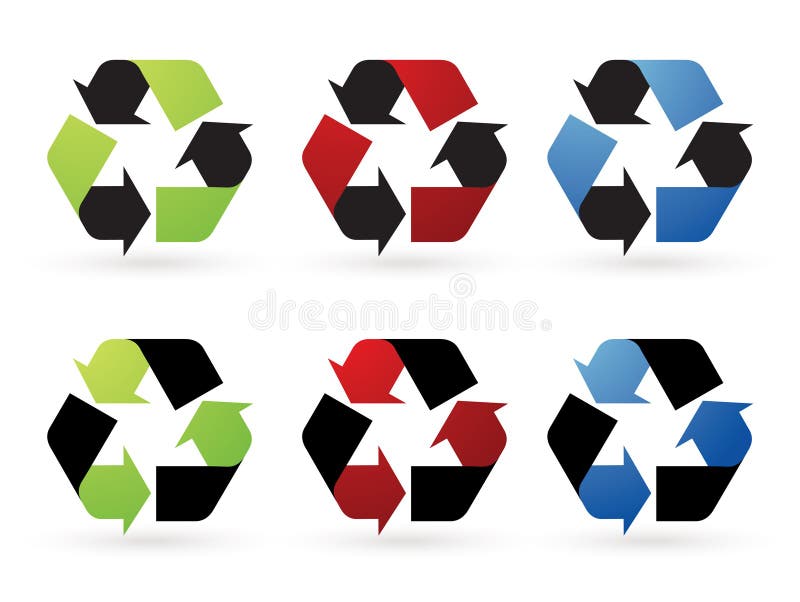 Recycle vector icons