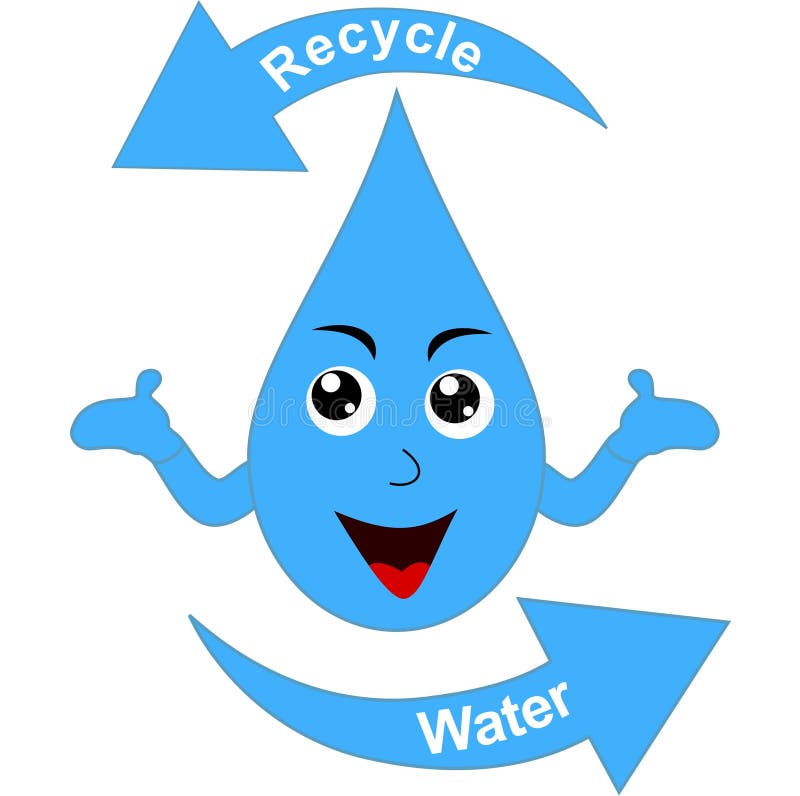 Recycle water stock vector. Illustration of pollution 30589973