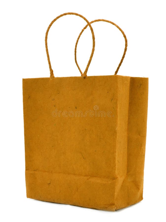 Recycled paper bag stock image. Image of packaging, buying 11397015