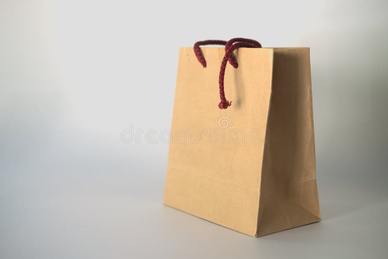 Recycled paper shopping bag