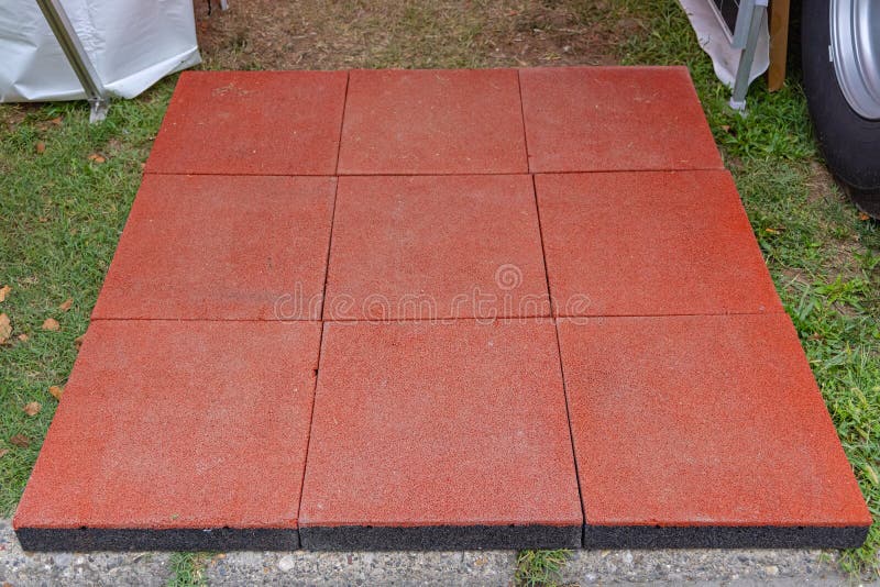 Recycled Rubber Tiles stock image. Image of europe, outdoor 232978237