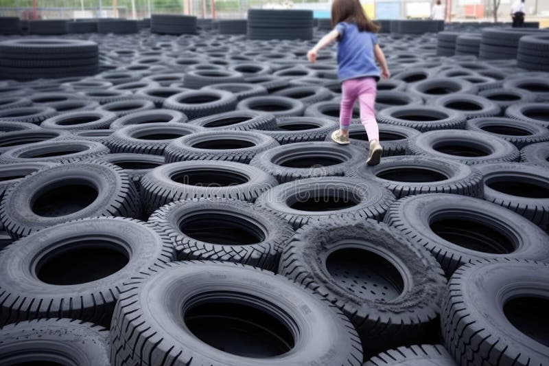 Recycled Tires Being Transformed into Rubberized Playground Surfaces