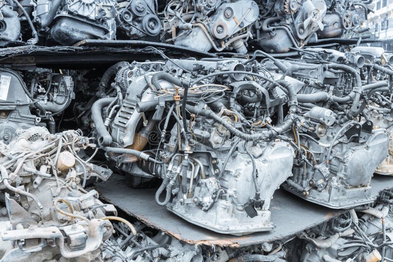 Recycling Car Engines Closeup Stock Photo Image of dirt, grunge