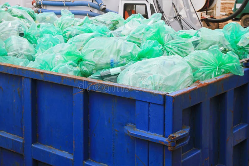 Recycling dumpster stock image. Image of garbage, junk 30714599