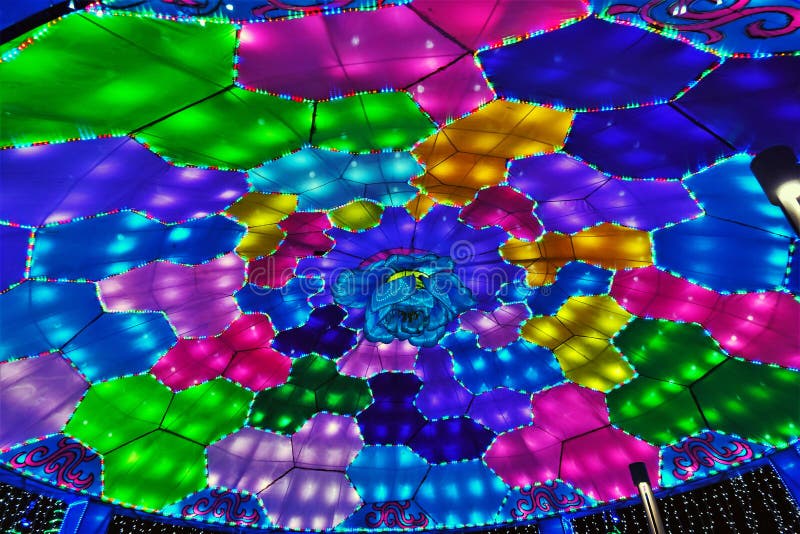 Recycling. Environmentally Friendly. a Beautiful Canopy Made from Recycled Plastic. Stock Image