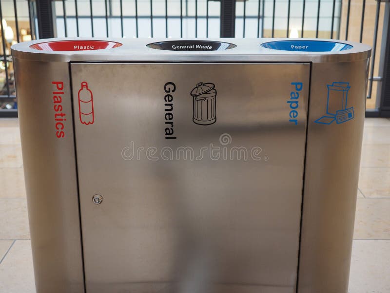 Recycling litter bin stock photo. Image of garbage, recycling 134507828