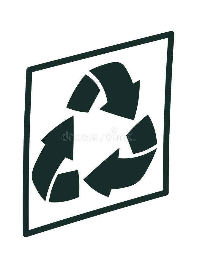 Recycling and Packaging Symbols Packaging is Recyclable Stock Vector