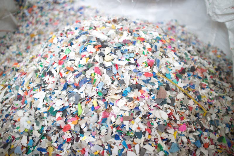 Recycling, Shredded Plastic Stock Image Image of plastic, recycled