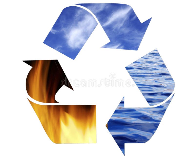 Recycling symbol royalty free stock photography