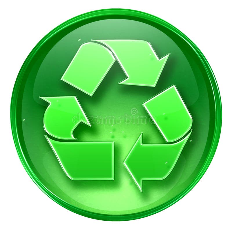 Recycling symbol icon. stock illustration