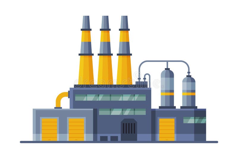 Recykling odpadów przeznaczonych do dalszego unieszkodliwiania w zakładach przetwórstwa odpadów przemysłowych. ilustracja wektora ilustracja wektor