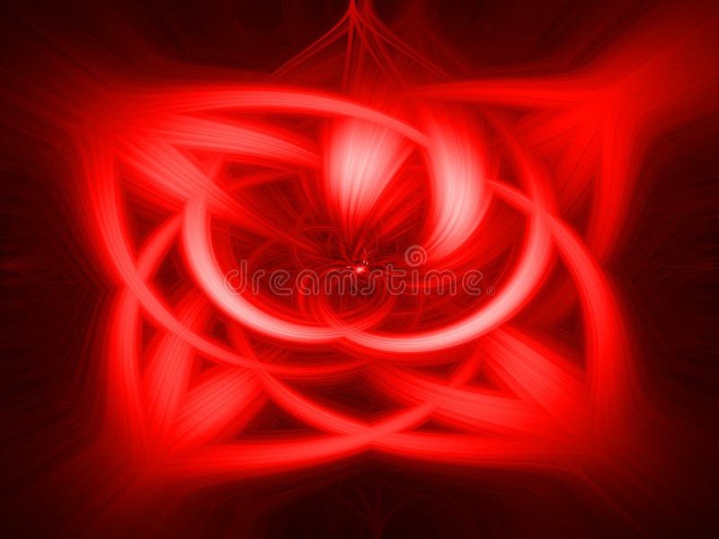 Red abstract background - twirl