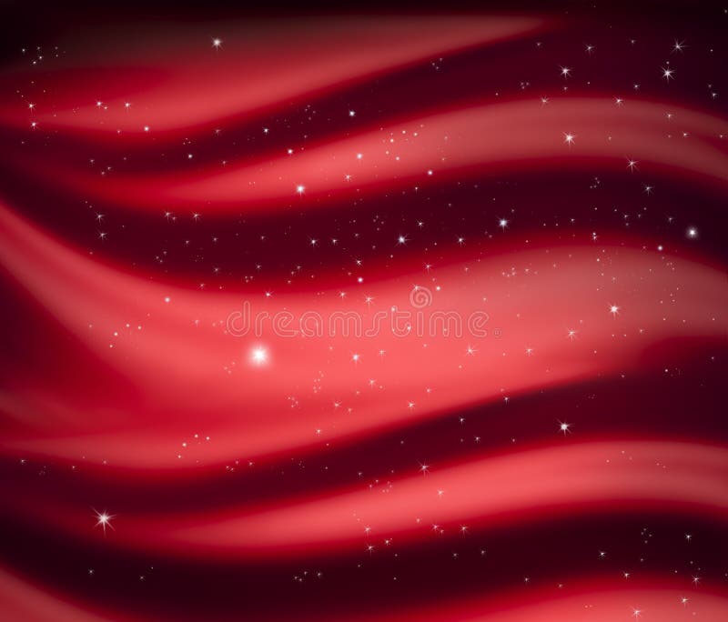 Červené abstraktné Vianočné pozadia s priestorom a hviezdy.