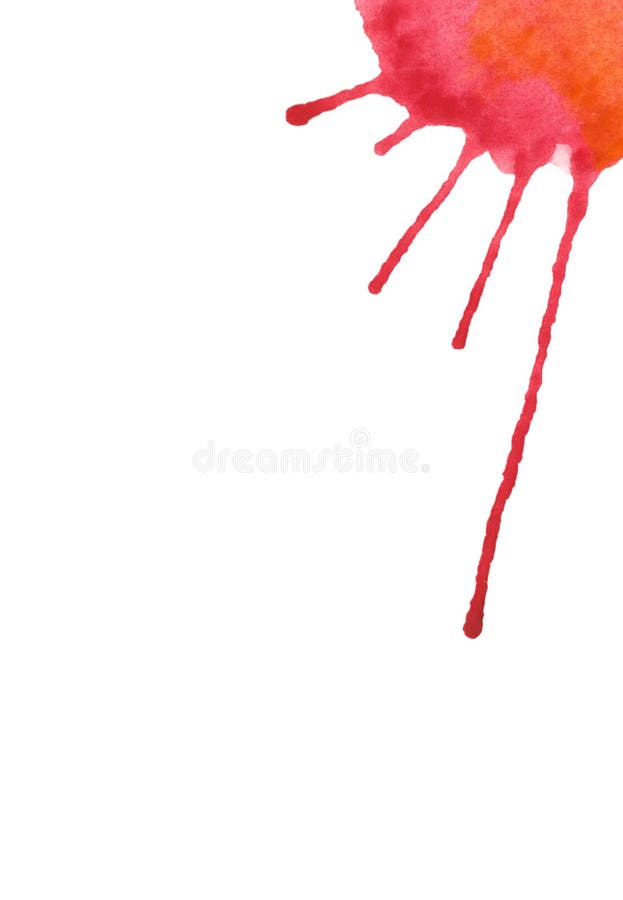 Red abstract watercolor with space for text. vector illustration
