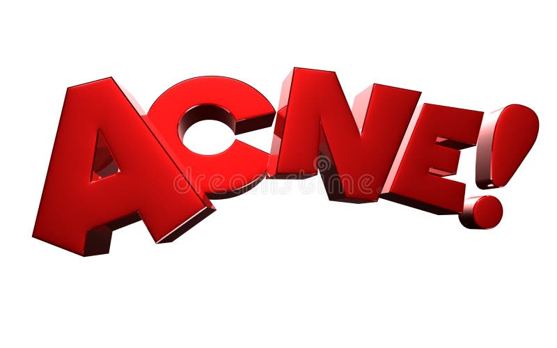 Acne 3D rendering on white background .With Clipping Path. vector illustration Acne 3D rendering on white background .With Clipping Path. vector illustration