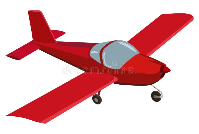 Red airplane vector. Illustration of vehicle, transportation - 58416315