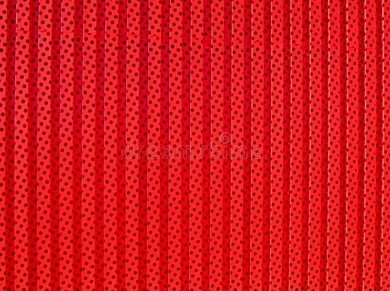 Red Aluminium Cladding Wall. Seamless Texture. Stock Photo Image of