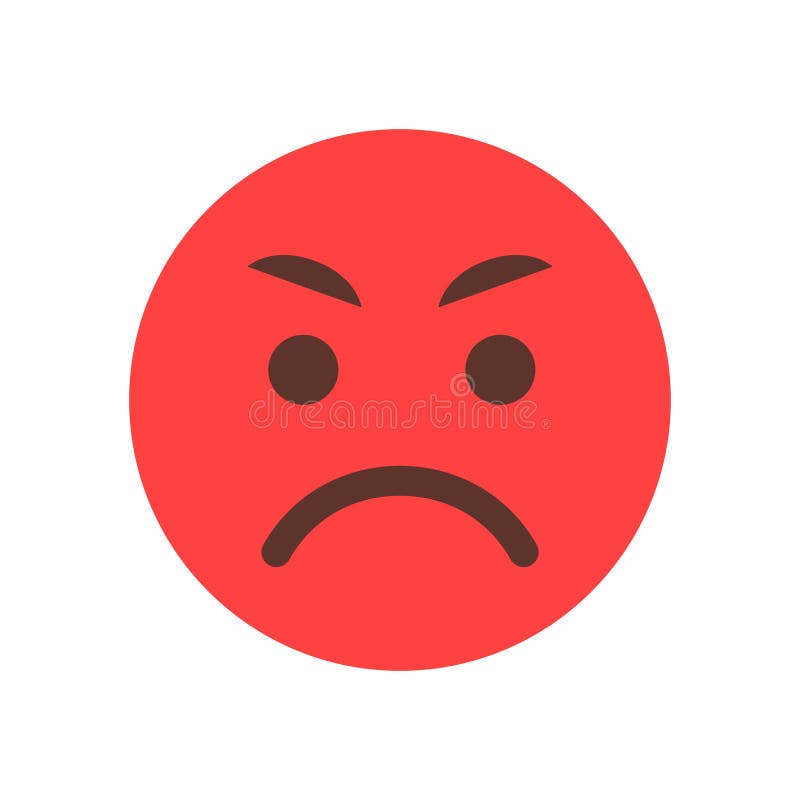 Regnfuld Hovedsagelig at fortsætte Red Angry Cartoon Face Emoji People Emotion Icon Stock Vector -  Illustration of angry, emotion: 95262402