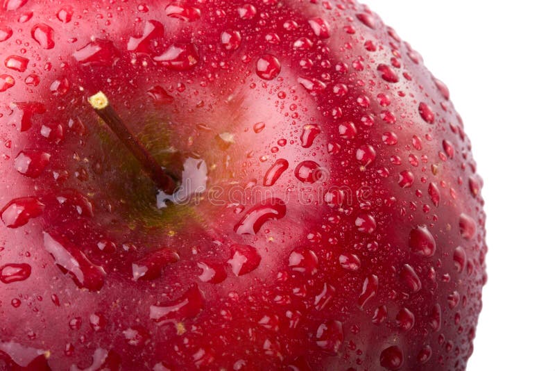 Red apple closeup