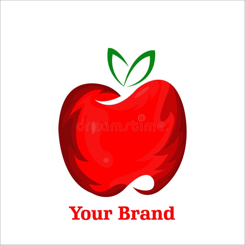 Red Apple Logo 3 , Luxury Mascot Fruit for Your Company, Fresh Juice Stock Vector - Illustration of logotype, logo: 181599575