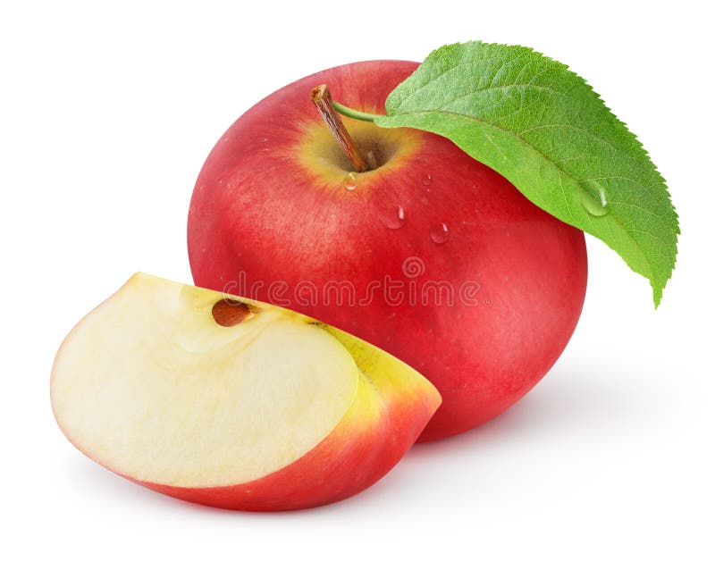 Jablko přes bílý.