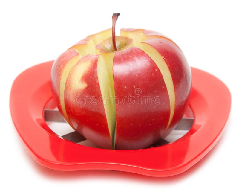 Red apple and special knife