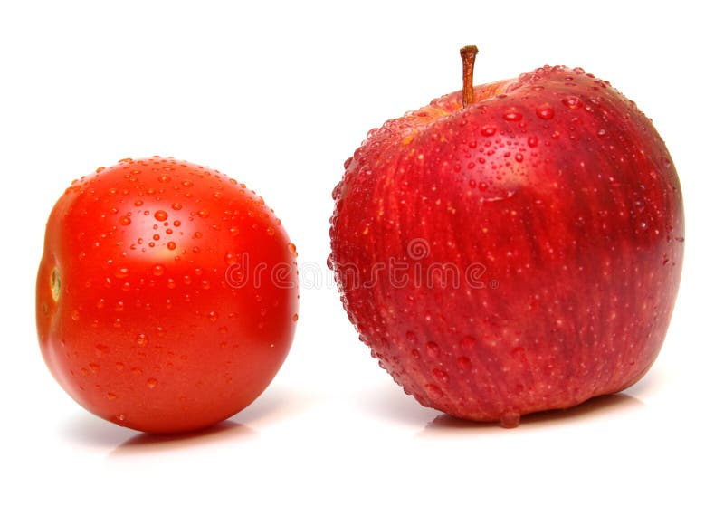 Red apple and tomato 3