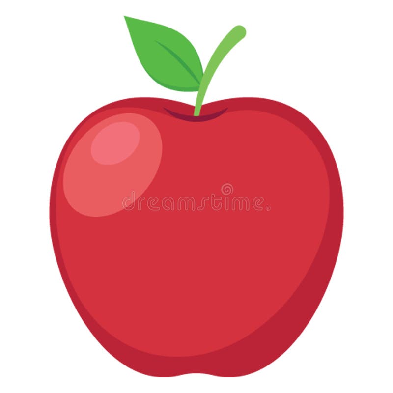 Red Apple, Apple Vector Color Vector Icon Which Can Be Easily Modified