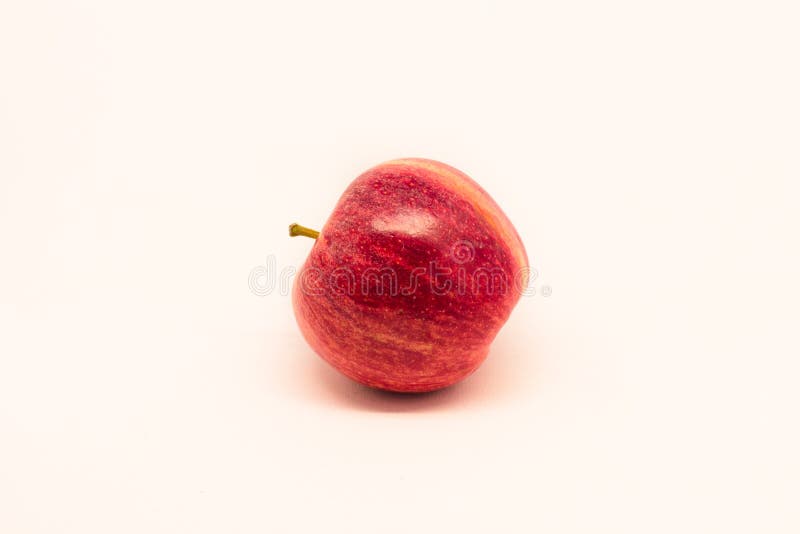 Red Apple with Yellow Stripe Stock Photo Image of delicious, food