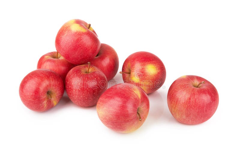 Red apples isolated