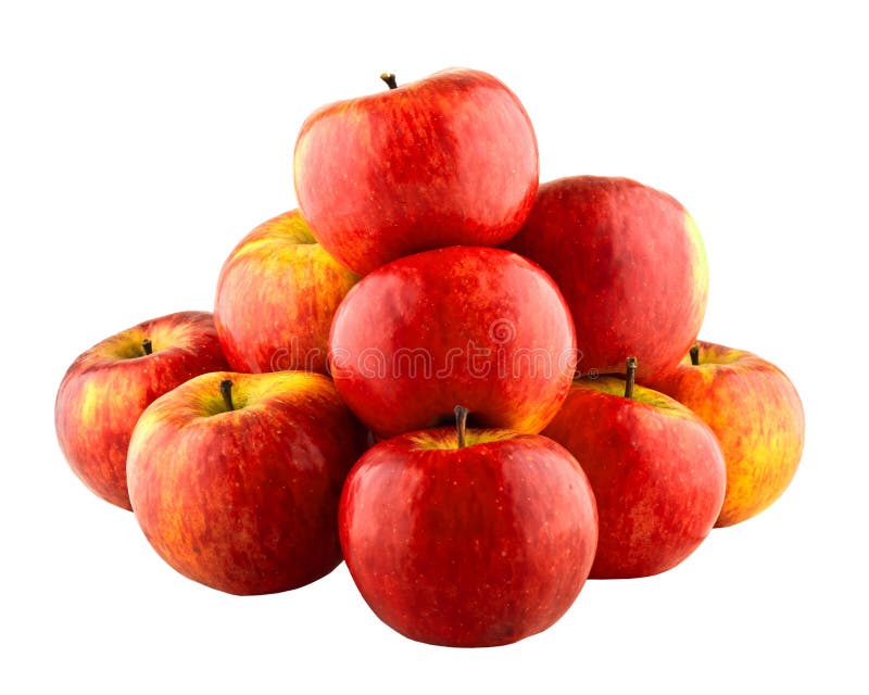 Red Apples on a Pyramid Shape Be Different Stock Photo Image of