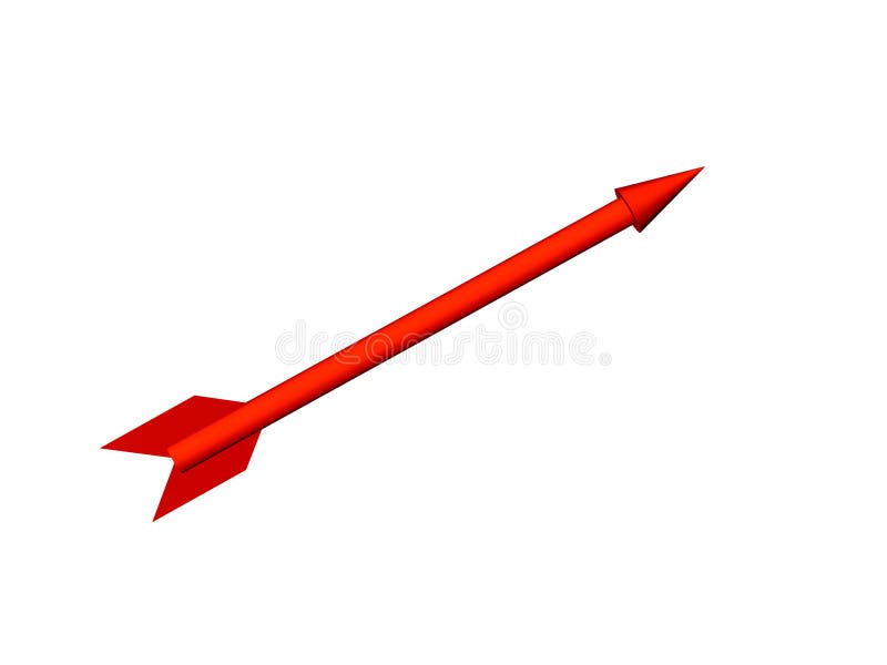 The red arrow