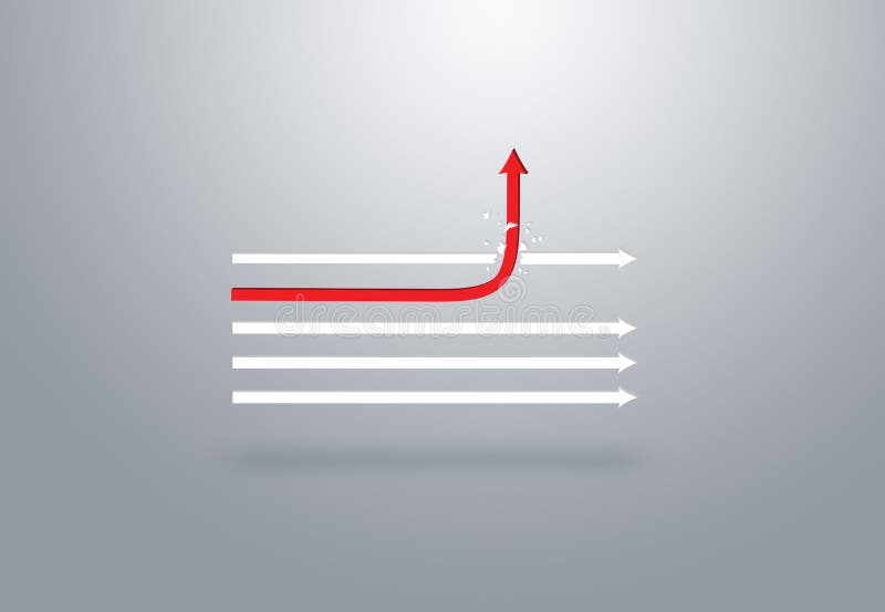 Red arrow in different directions royalty free illustration Red arrow in different directions royalty free illustration