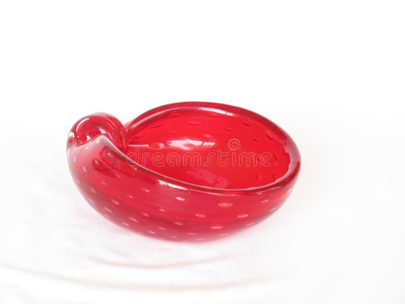 Red ashtray