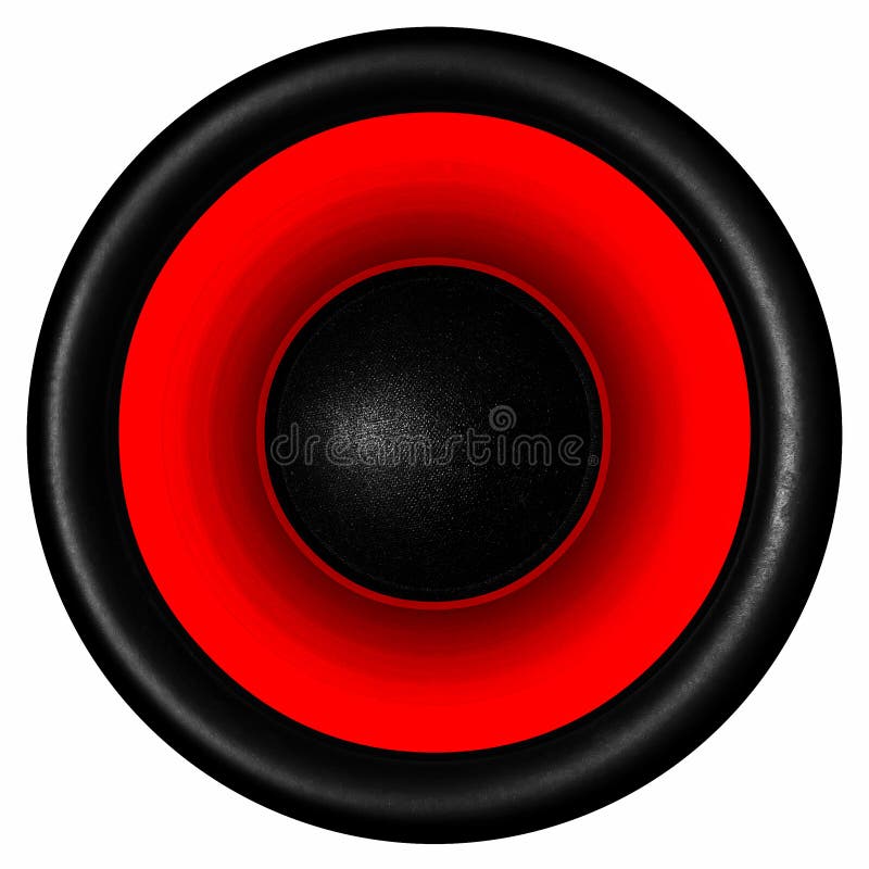 Red audio speaker