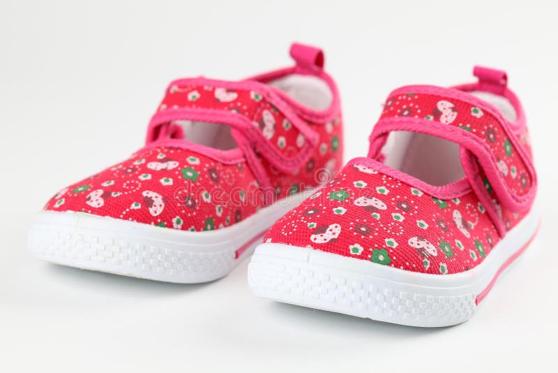 Red baby shoes stock image. Image of child, babyish, closeup 26232265