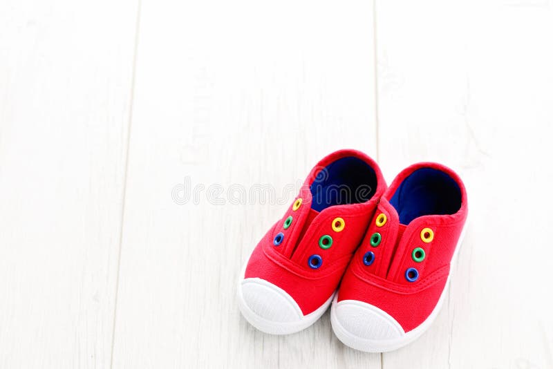 Red baby shoes stock image. Image of infant, feet, child 52779863