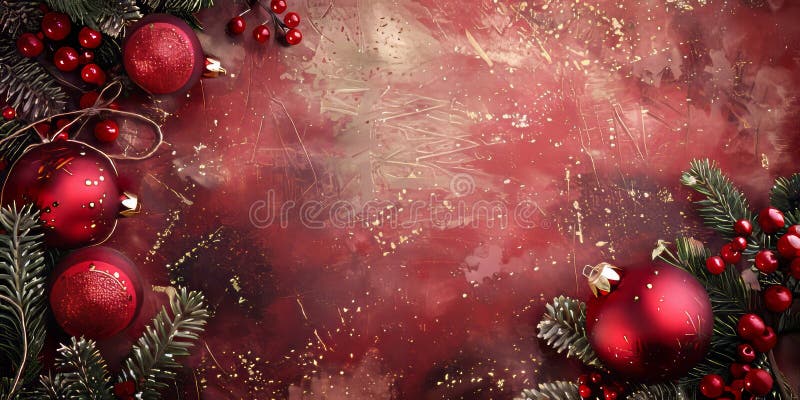 A red background with a bunch of red balls on it. The balls are arranged in a circle and are placed on top of a red background. Generative AI
