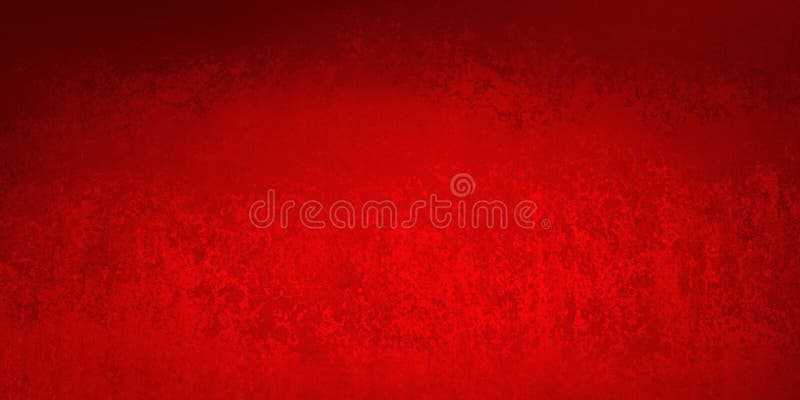 Red background with vintage texture, old Christmas paper with abstract textured dark border in elegant solid design, red website