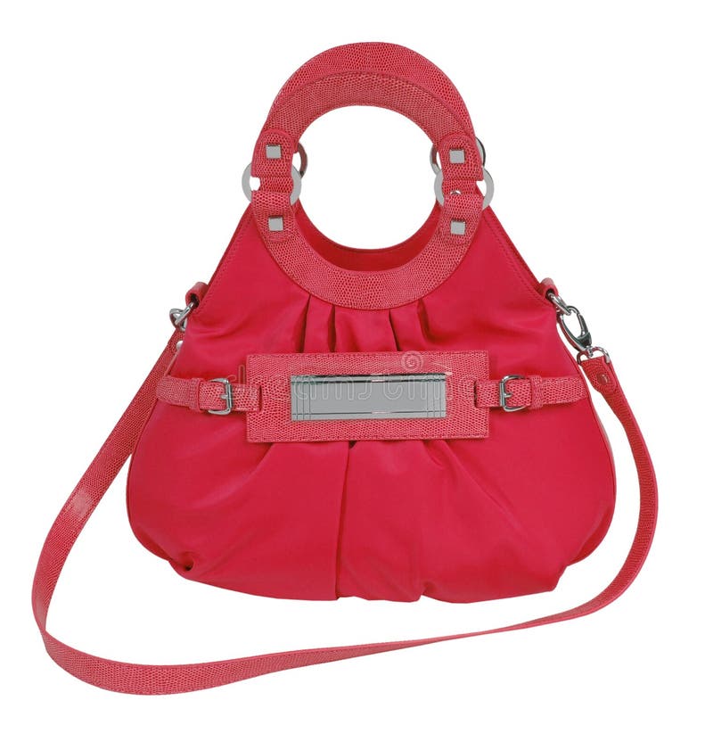 Red bag stock photo. Image of cloth, paths, handle, style 28099290