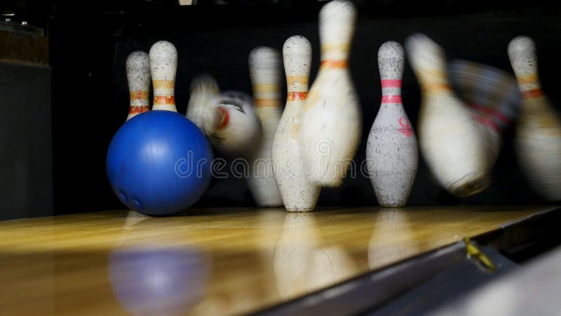 Bowling Shoes Ball Bowling Game Background Playing Field Stock